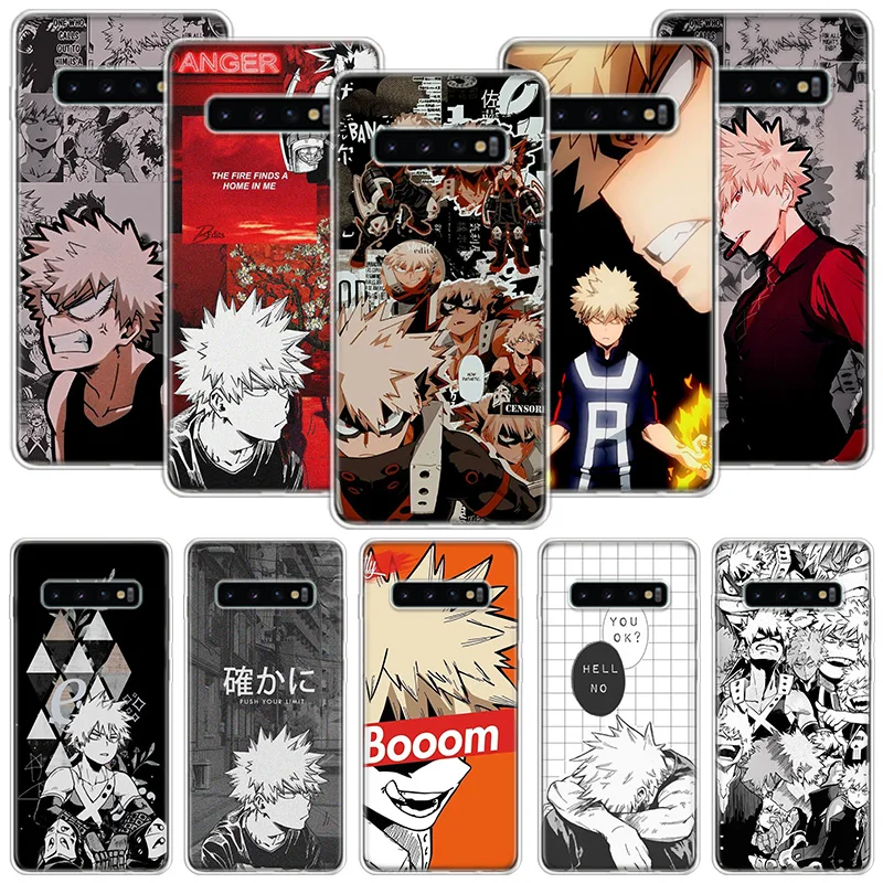 Чехол моя геройская Академия Bakugou Katsuki для телефона Samsung Galaxy A50 A70 A40 A30 A20S A10 Note 20 Ultra