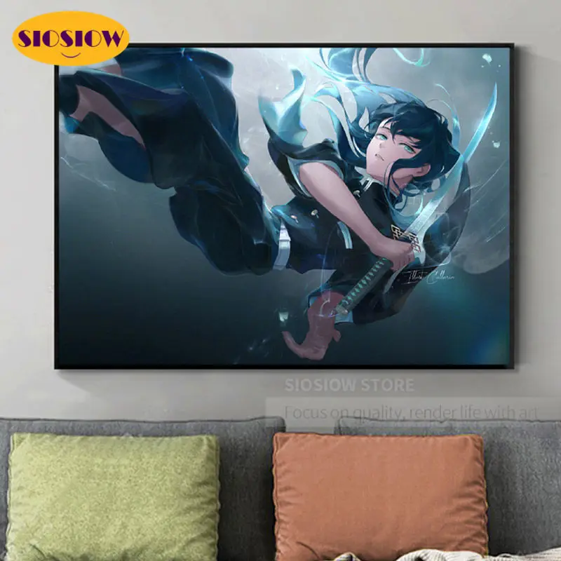 Алмазная 5d картина сделай сам рассекающий демонов киметасу No Yaiba томиока Giyuu