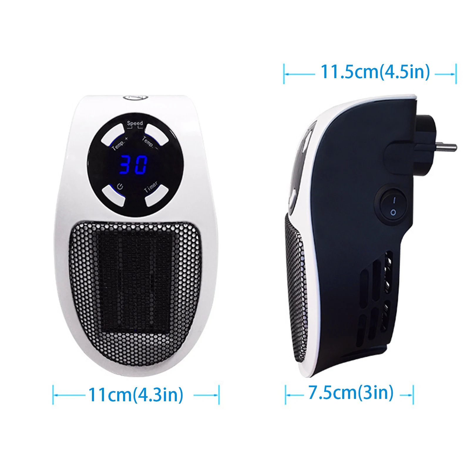 500 Вт портативный Электрический обогреватель вентилятора настольная офисная