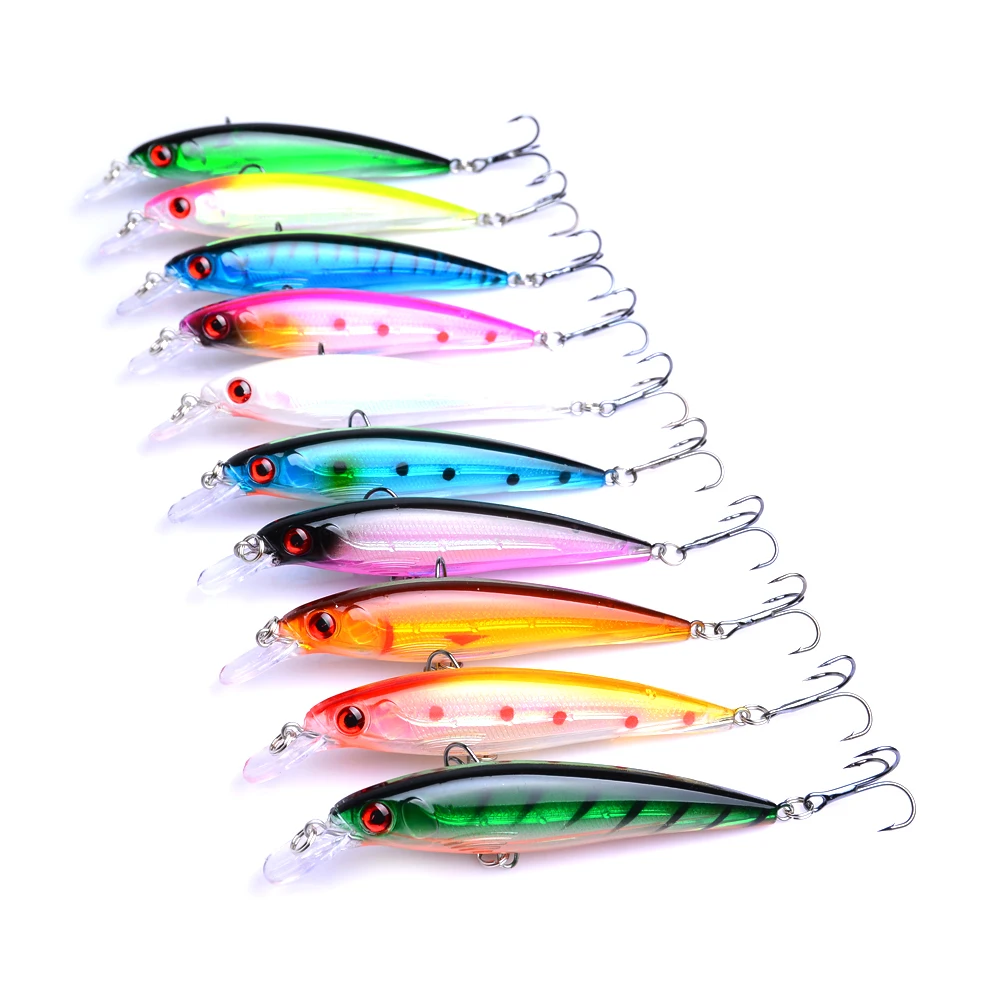 100 шт. искусственные приманки воблер подходит для рыбалки жесткие лазерные