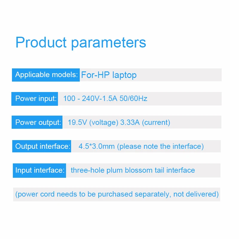 Зарядное устройство Basix для ноутбука HP Pavilion 15 Envy 17 19 в 3 33/65 Вт|Адаптеры ноутбуков| |