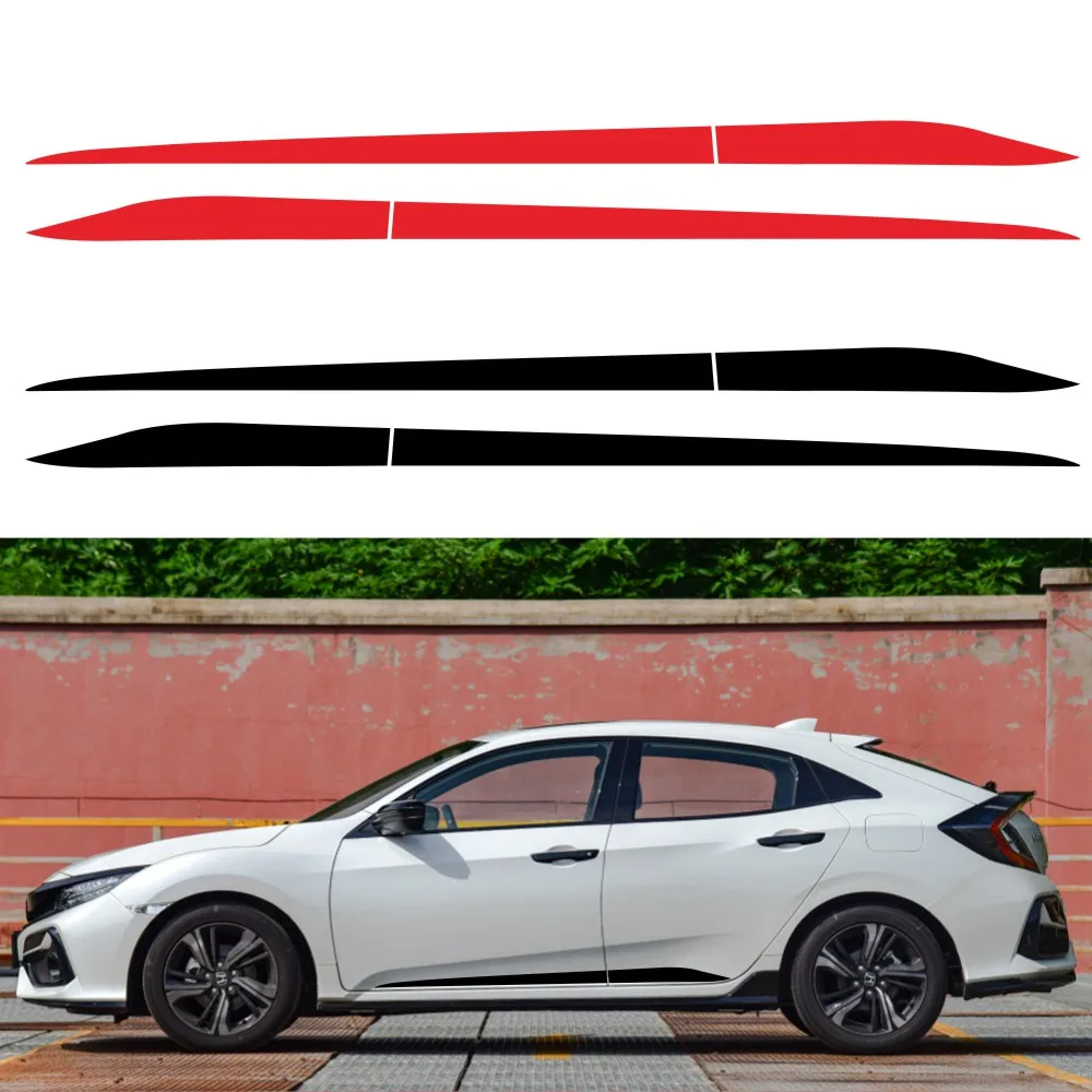 2 шт. Подходит для Honda Civic 2016 2020 в полоску нарезана так чтобы вы смогли боковой