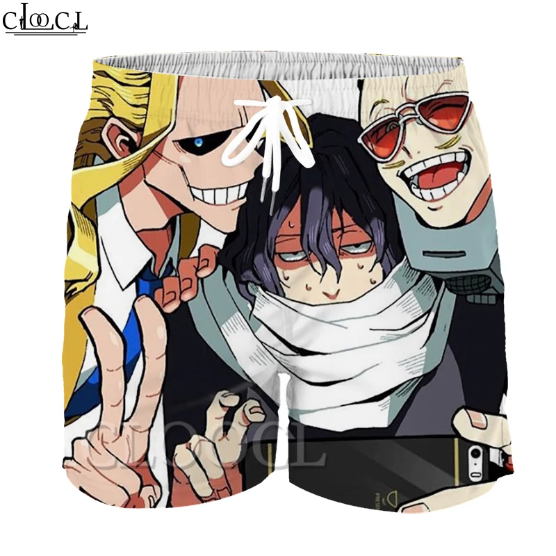 

CLOOCL Japanese Anime My Hero Academy Kids Leisure Shorts 3D Print Cute Boys' Fashion Summer New Sport Harajuku Style Wild