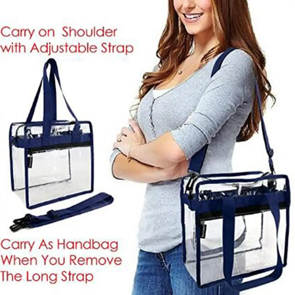 Женская водонепроницаемая прозрачная сумка тоут из ПВХ пляжная для