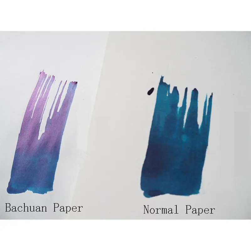 10 Sheets Ultrathin Bachuan Paper Sheen Color Ink Painting Paper For Drawing Painting Hand-Painted Calligraphy Letter Paper