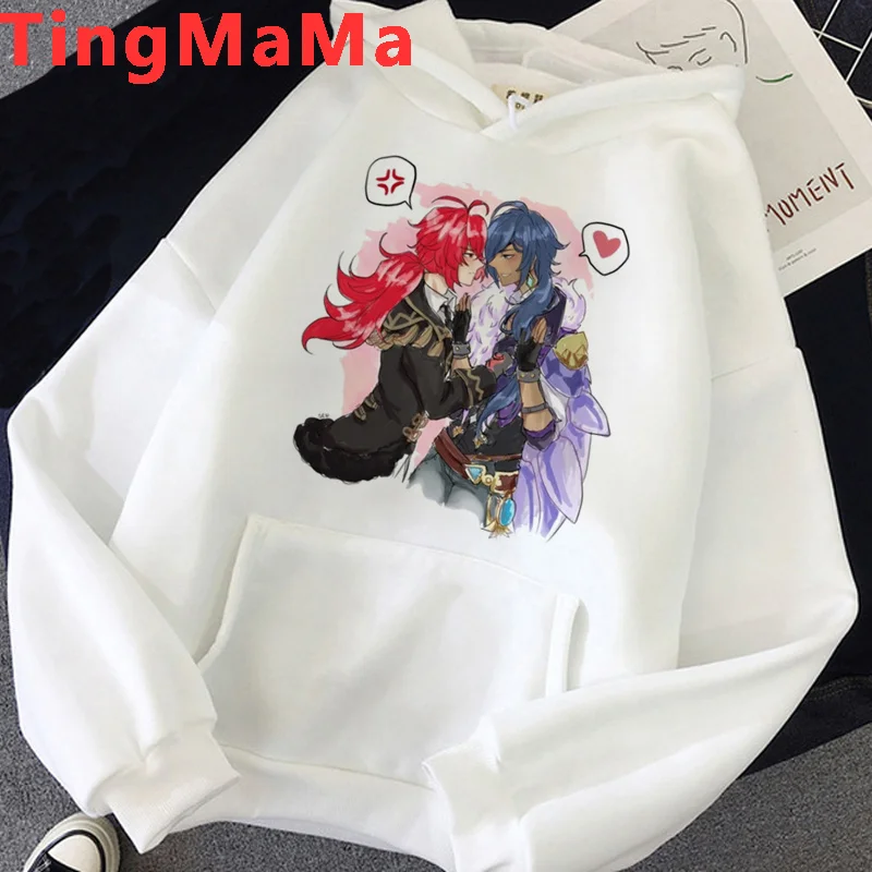 

Толстовки Genshin Impact Keqing, мужские графические свитшоты y2k в эстетике аниме