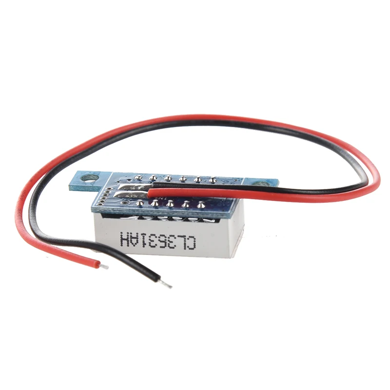 Мини Красный светодиодный цифровой вольтметр Панель 3 30 в|Измерители напряжения|