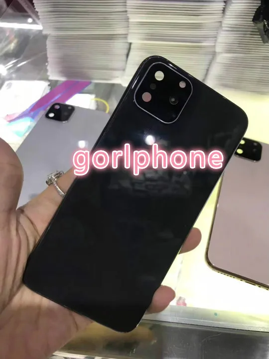 Идеальное качество 24k зеркало золотое шасси задняя дверь для iphone X xs max для iphone 11 pro Стиль батарея промежуточный корпус