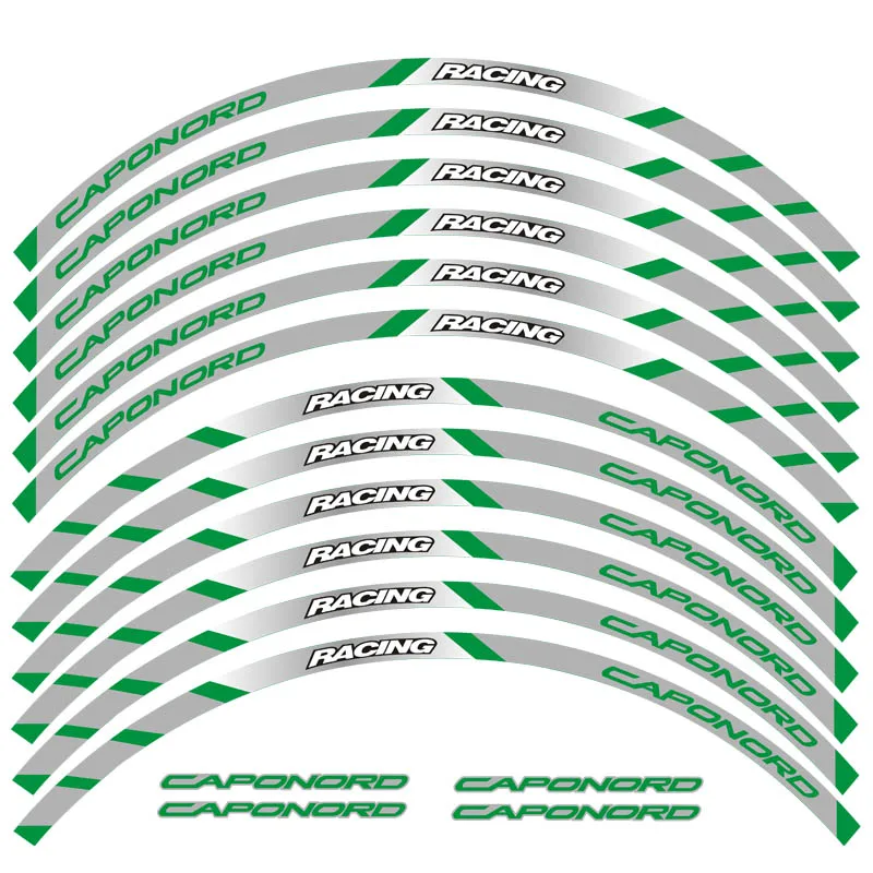 12 шт. светоотражающие наклейки на колеса мотоцикла для Aprilia CAPONORD|Наклейки и