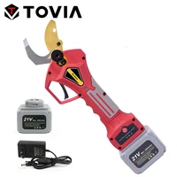 ttovia16 8v21v electric pruning shears 400w brushless cordless prunner lithium powered fruit tree bonsai pruning with 2 battery