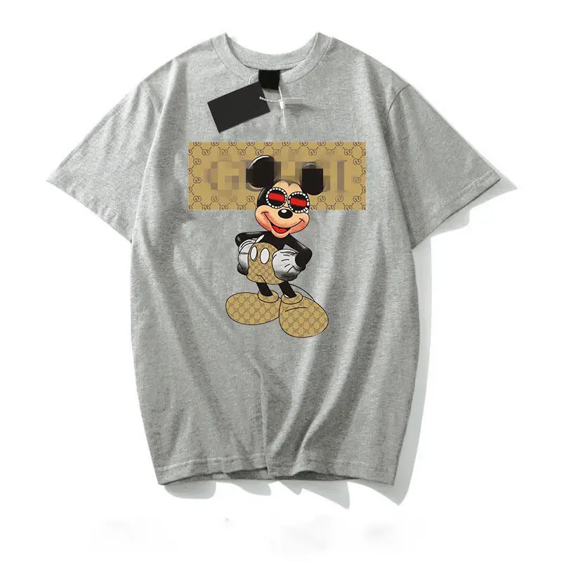 2019 модная повседневная футболка с принтом Микки Минни женская летняя стильная