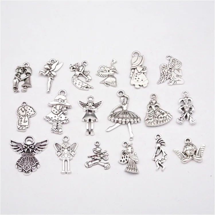 18 шт. винтажные Подвески Ангел из цинкового сплава | Дом и сад
