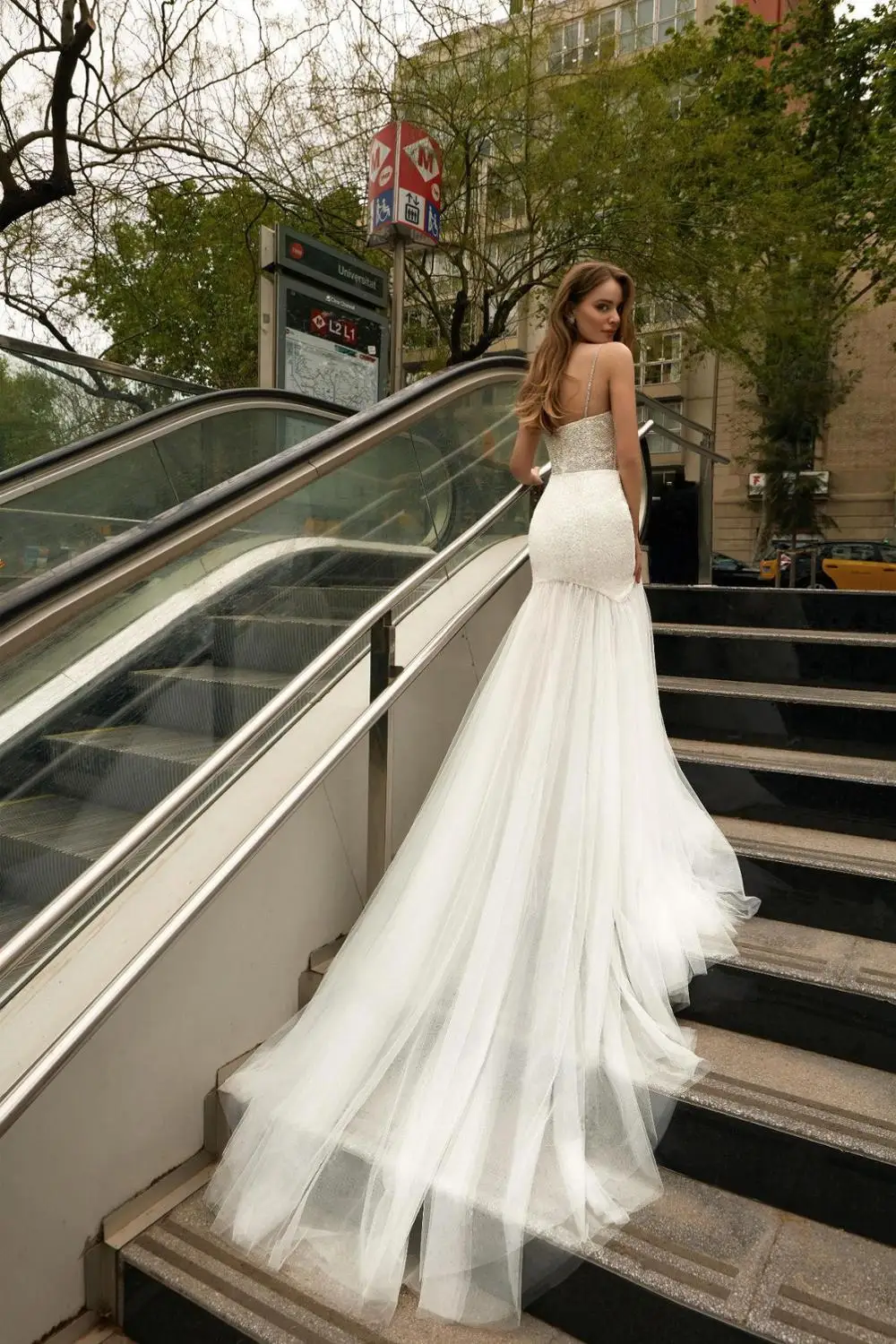 

Wedding Dresses 2020 Vestido De Noiva Beach A-Line Romantic Appliques Tulle Zipper Princess Bridal Gown HA206