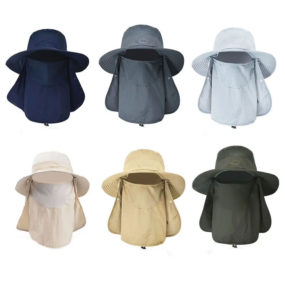 

Summer Outdoor Quick-Drying Sun Hat Fishing Breathable Sun Hat Large Round Brim Sun Block Outdoor Men Women Drying Fishing