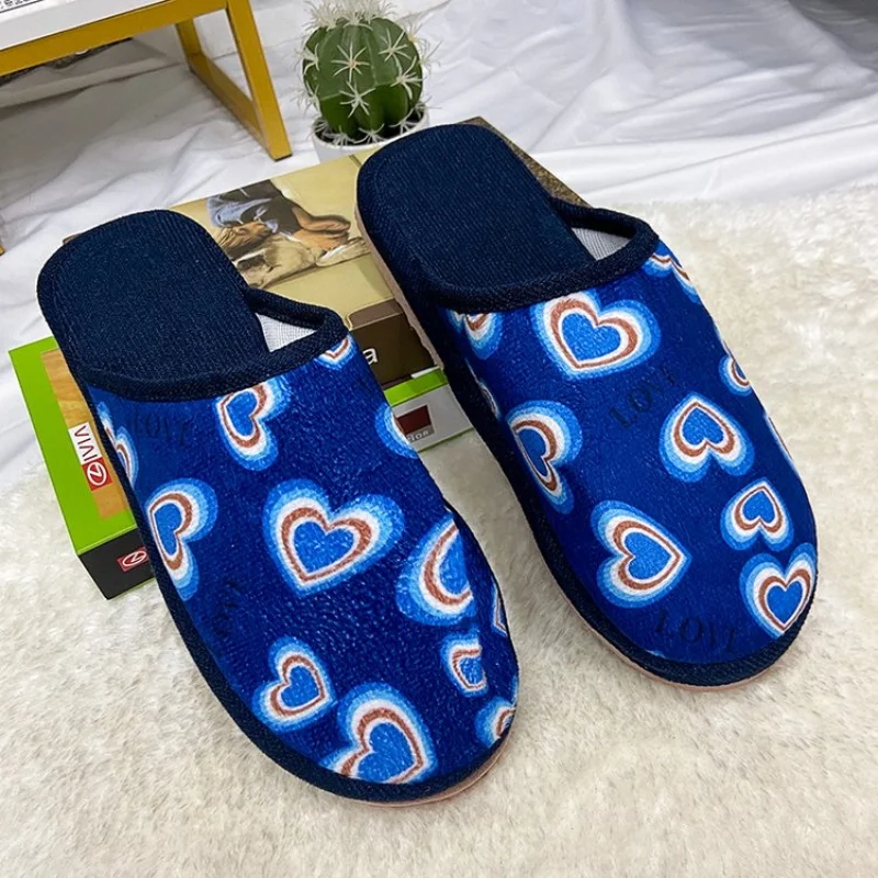 2021 New Women's Baotou Women's Shoes One-word Slippers Large Size Suede Flat Bottom Slippers for Home  Women's Shoes