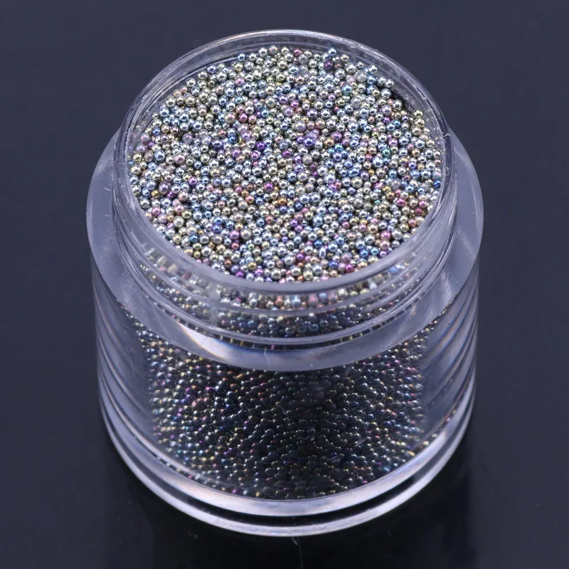 

New Design Japanese Plating Glass Beads Nail Art Accessories Elf Beads DIY Rose Gold Micro Drill Manicure Nail Art Decorations