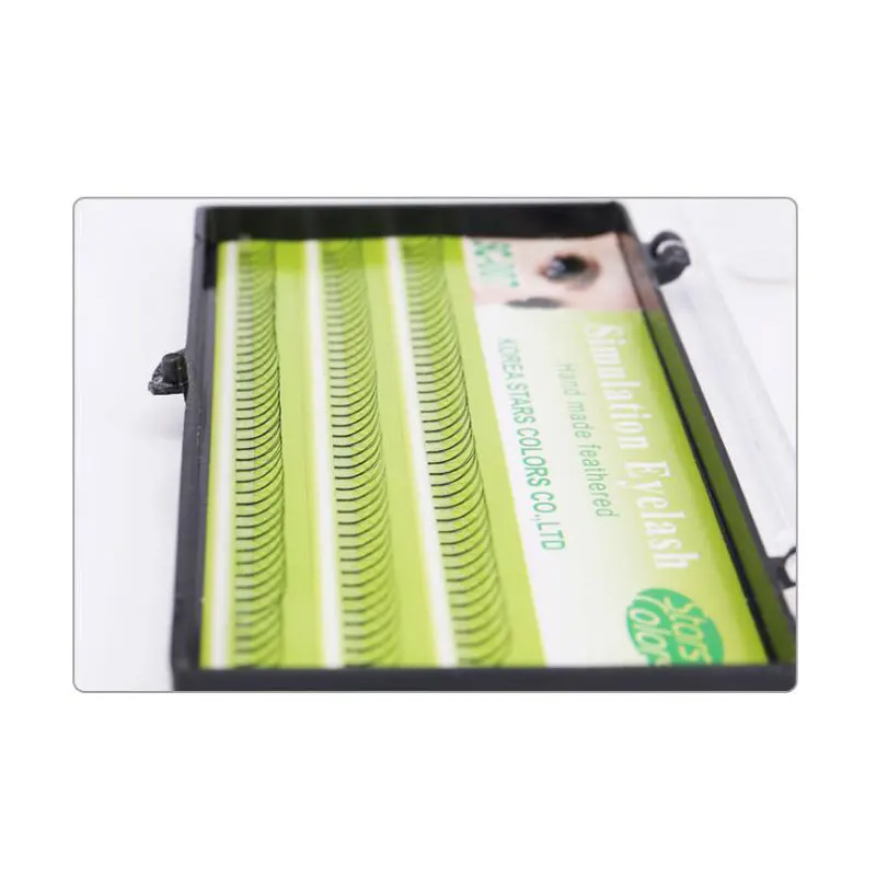 

126 пучков/коробка 0,1 мм C curl 3D веер наращивание ресниц естественное прививание отдельных ресниц кластер искусственные норковые ресницы маки...