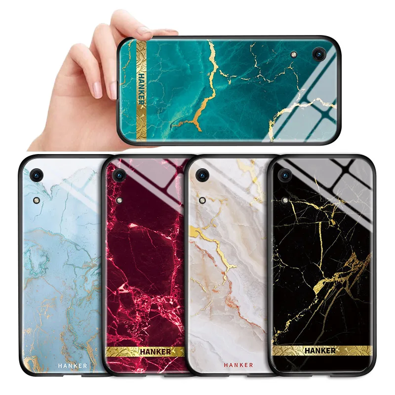 Роскошный блестящий чехол из закаленного стекла для Huawei Honor 6C Pro 7X 8X 9X 9I|Бамперы| |