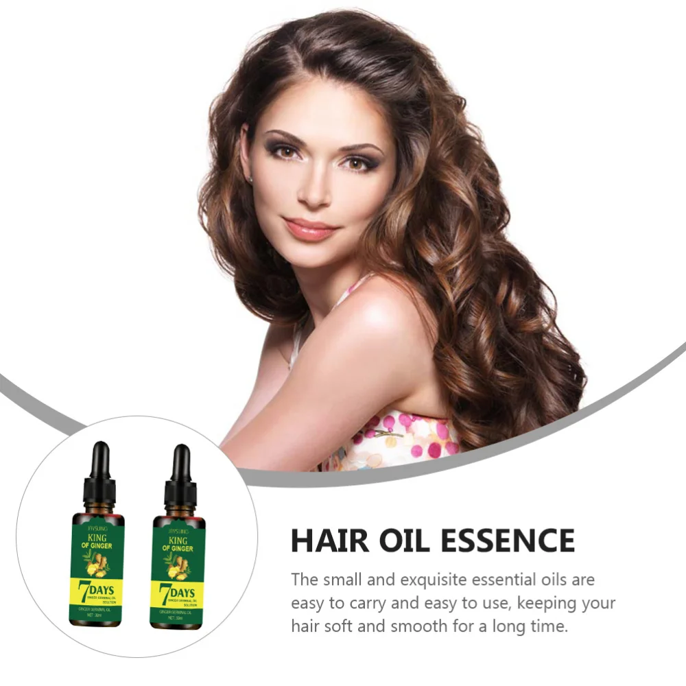 

2pcs Ginger Growth Serum Repairing Essential Oil Scalp Protection Nutrition Oil