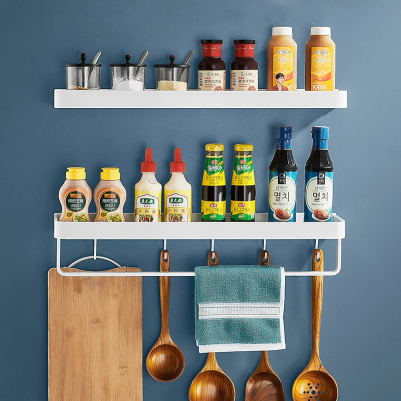 Полка для ванной настенная алюминиевая белая угловая полка комнаты кухонная