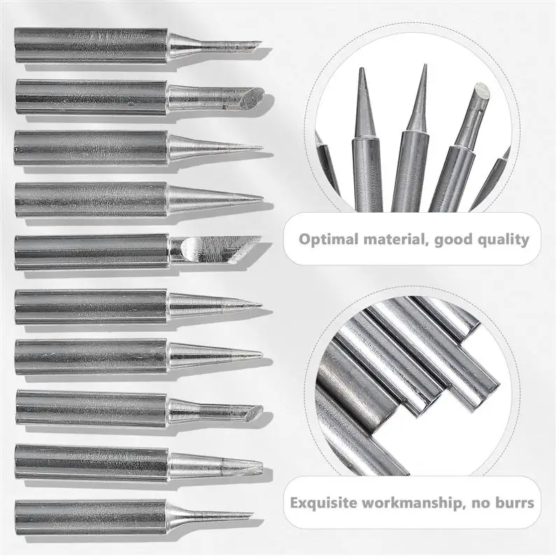 

1 Set/10PCS Soldering Tip Multipurpose Copper Sturdy Welding Tip Replacement