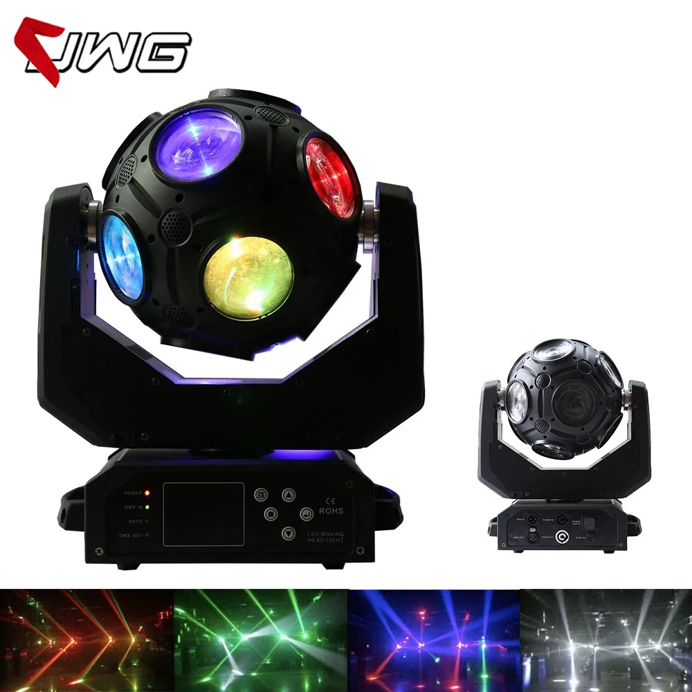 

Free Shipping 12X20W RGBW 4IN1 LED Beam Moving Head Light Football 21 DMX512 Channel Disco Stage Lighting For DJ Party TV Shows