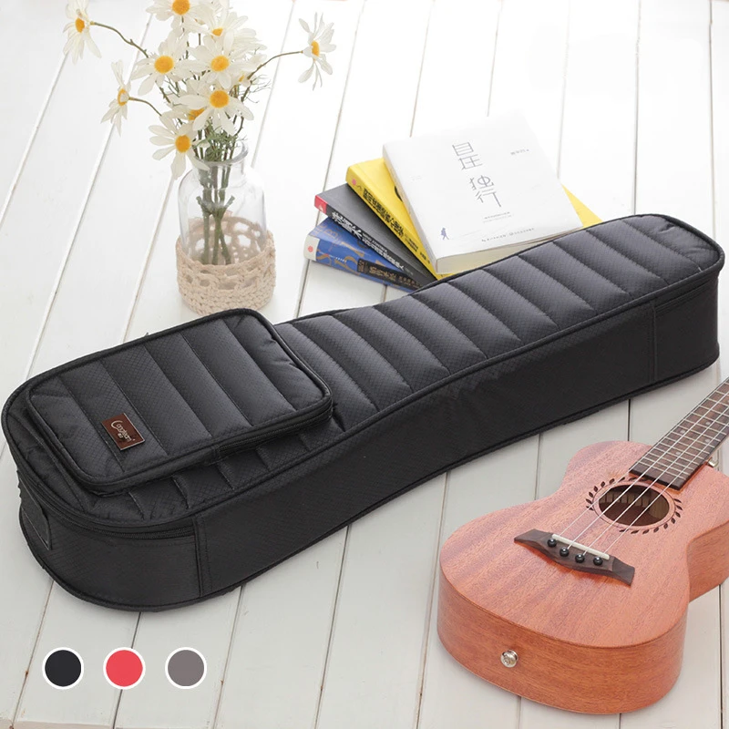 Ukulele Bag Case Backpack 21 23 26 Inch Size Ultra Thicken Soprano Concert Tenor More Colors Mini Guitar Accessories Parts Gig | Спорт и