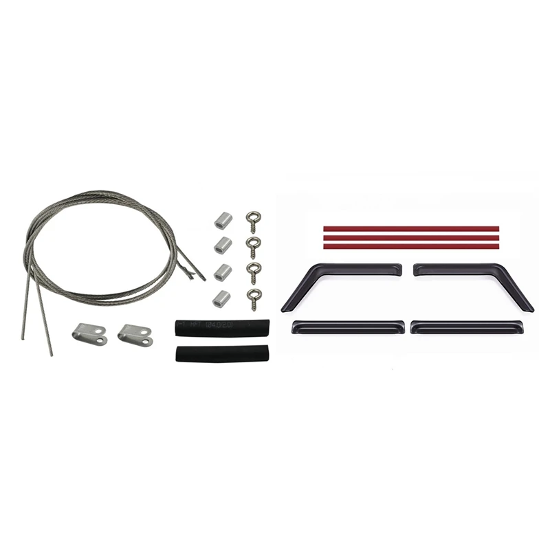 

Steel Rope DIY Modified For Traxxas TRX4 SCX10 D90 & For MN86S MN86KS MN86 MN86K Window Sun Visor Rain Shield Deflector