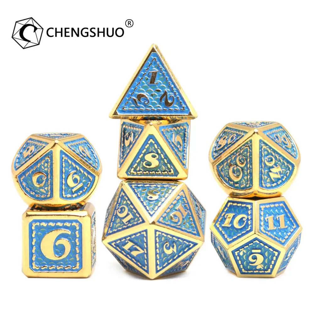 Chengshuo металлические игральные кости dnd наборы. Новый дракон подходит для всех