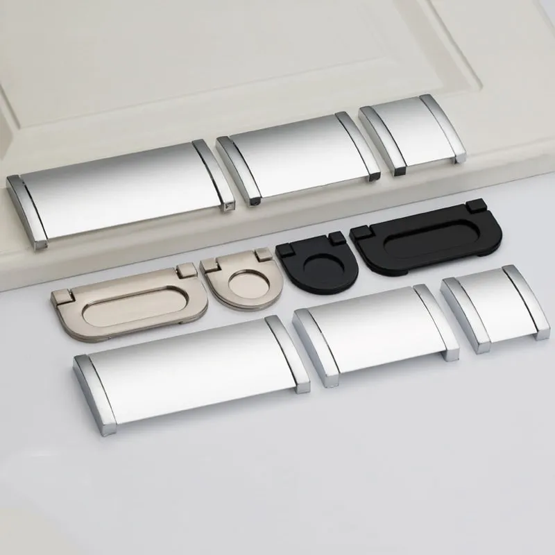 Скрытые ручки и шкафа KK &amp FING 1 шт. для мебели комод из цинкового сплава