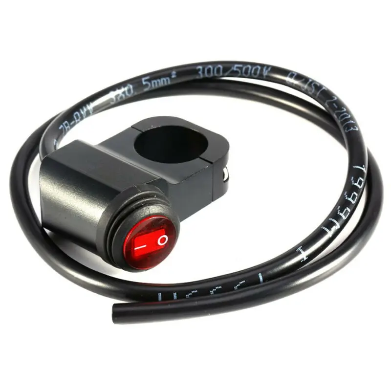 

Aluminum Switch Quad ATV Handlebar LED Rocker Button 12V Black Waterproof