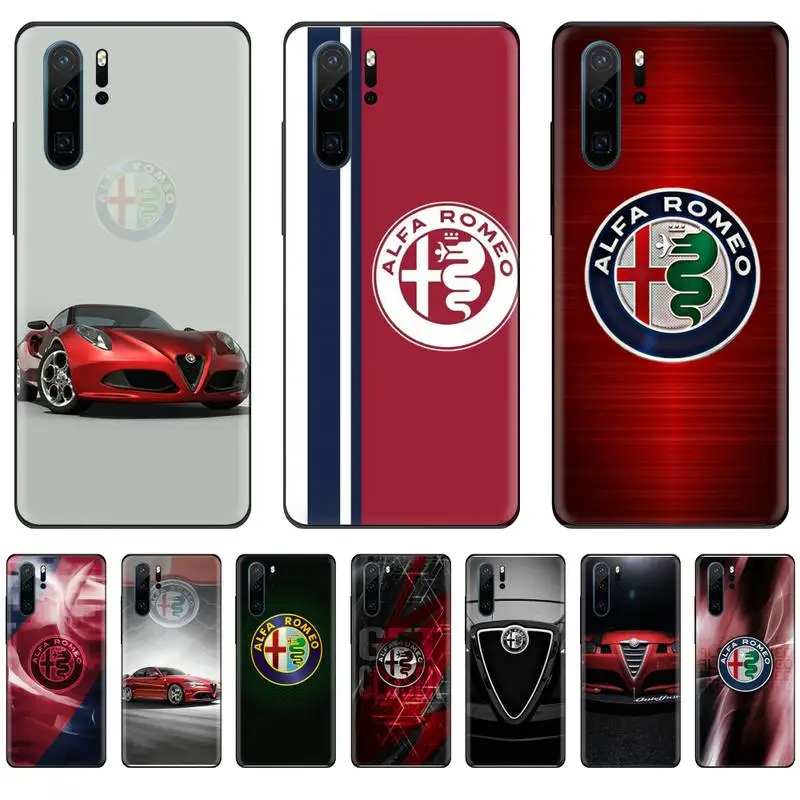 Чехол для телефона с логотипом Alfa Romeo Huawei P9 P10 P20 P30 Pro Lite smart Mate 10 20 Y5 Y6 Y7 2018