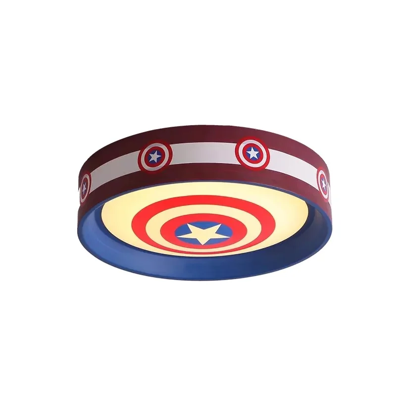 Мальчики и детская комната потолок свет Капитан Америка личность творческой