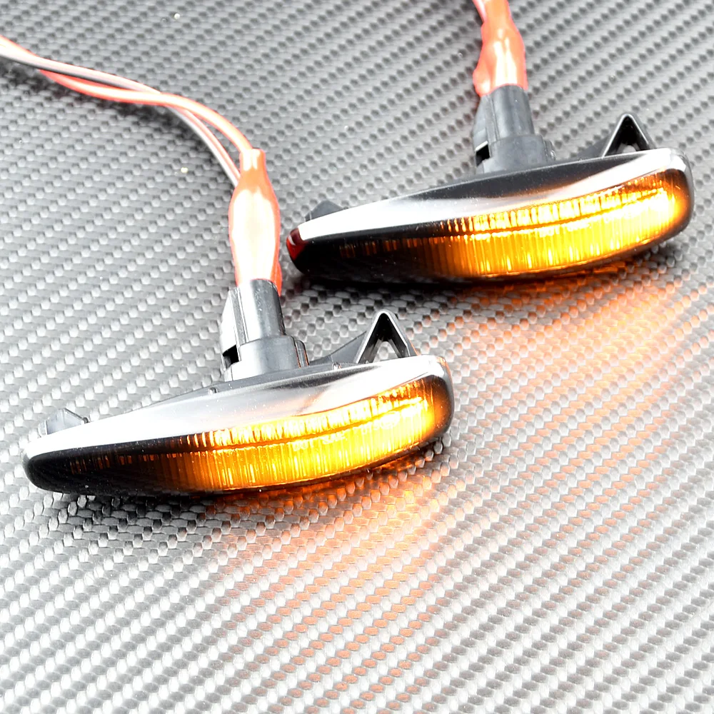 

LED Side Fender Dynamic Turn Signal Light Marker Lamp For Mitsubishi Lancer Evolution Evo X Outlander Sport RVR ASX Mirage 2014+