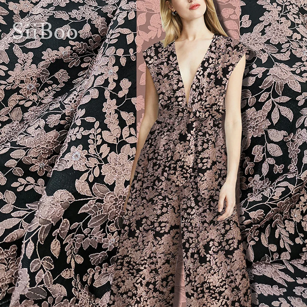 

Luxury floral metallic jacquard brocade fabric apparel for dress coat tissu tecidos stoffen telas yarn SP5603 FREE SHIPPING