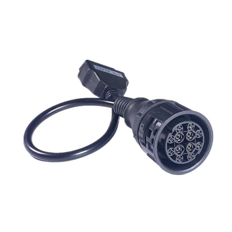Новейший Высококачественный 12Pin к OBD 2 II 16 Pin коннектор диагностический инструмент