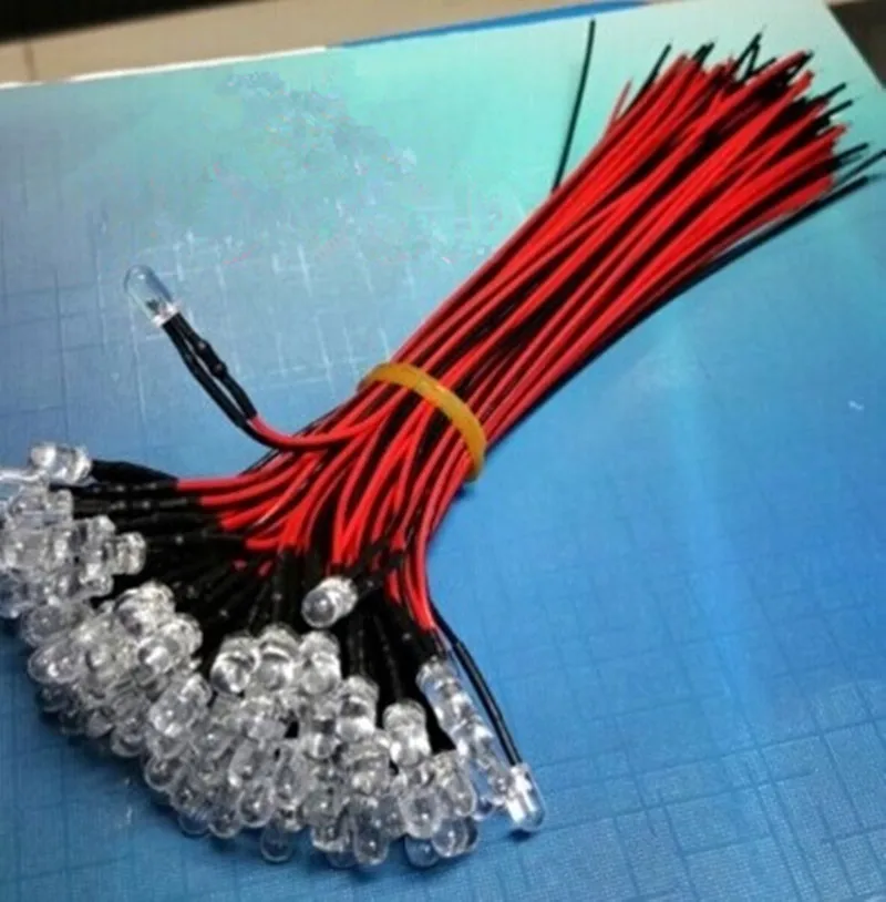 12 В с трубкой светильник 5 мм белыми волосами теплый белый/теплый цвет