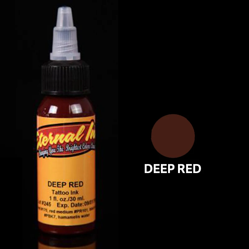 deep red Перманентные чернила для татуировки, набор пигмента, tinta tattoo tintas para tatuajes, пигменты, динамические чернила, goochie tintas tattoo, aimoosi - Цвет: deep red