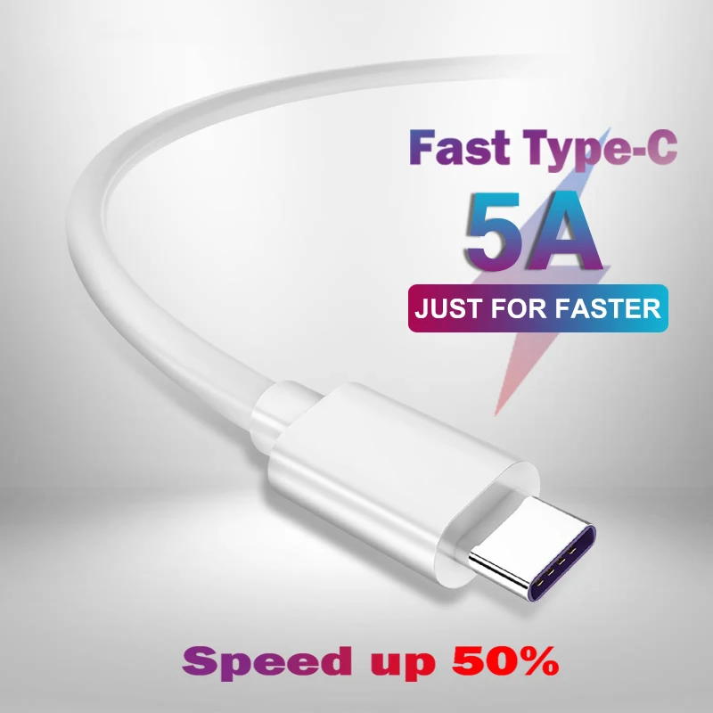 

0.3m 1m 1.5m 2m USB C Cable 5A Supercharge USB Type C Cable For Huawei P40 P30 P20 Lite Honor Quick Charging Fast Charger Cable