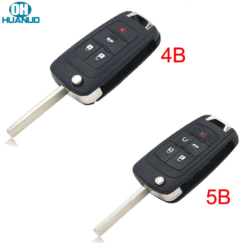 4/5 Кнопка Замена оболочки флип складной чехол для ключей Fob 3 + 1 кнопки Chevrolet Cruze