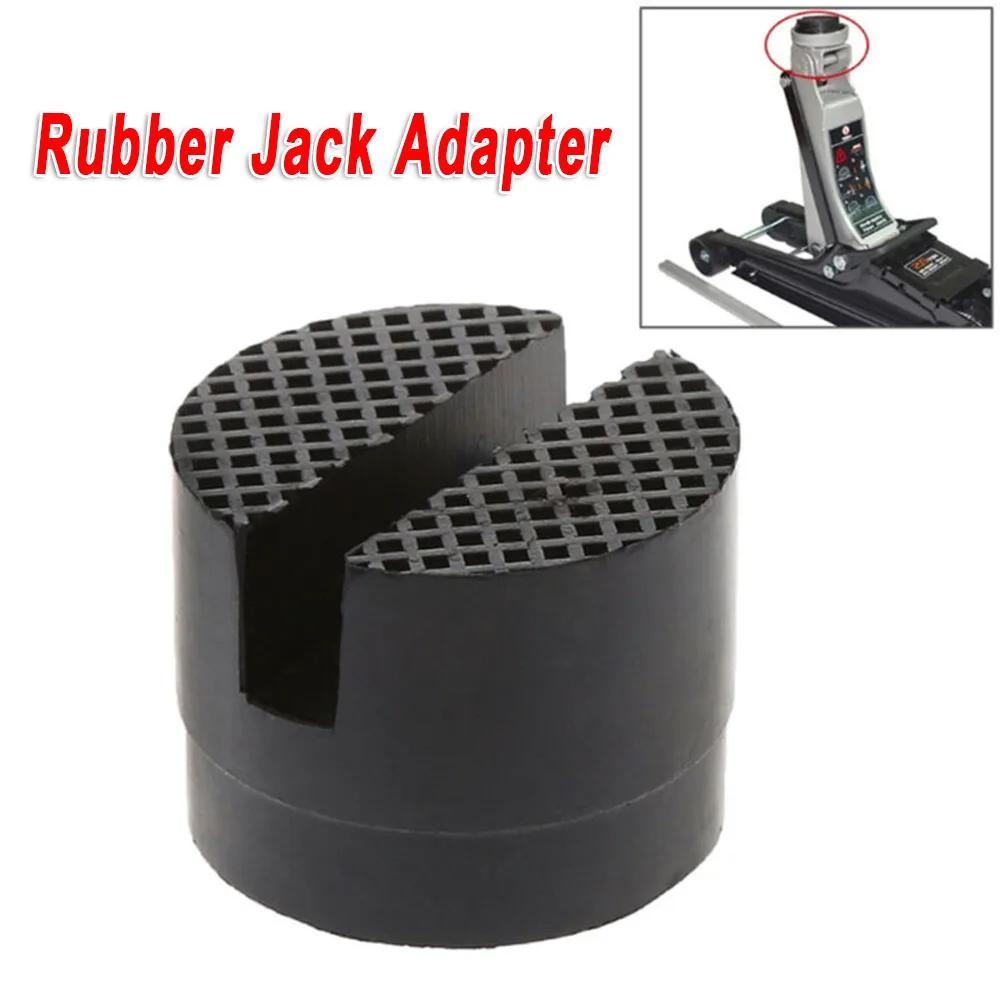 

Rubber Car Slotted Frame Jack Stand Pad Support Auto Jacking Lifting Mat Tool