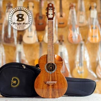 bright sun 26 inch tenor ukulele solid acacia wood bs 21tc with bag tuner capo belt strings picks