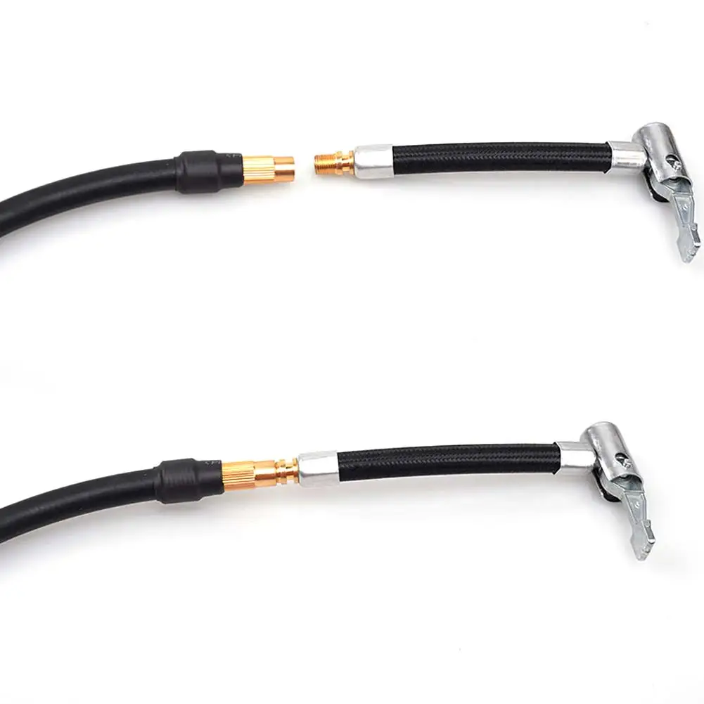 

Car Tire Inflator Hose Chuck Pressure Gauge Air Hose Tube Adapter Motorcycle Bike