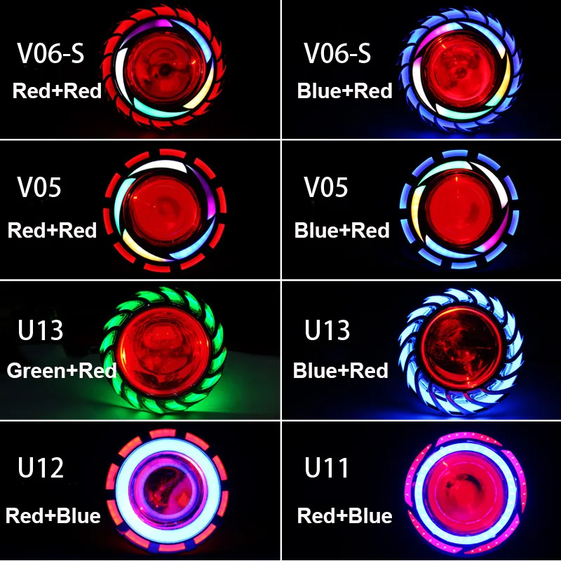 Универсальная мотоциклетная фара 10 Вт ангел дьявольский глаз светодиодный