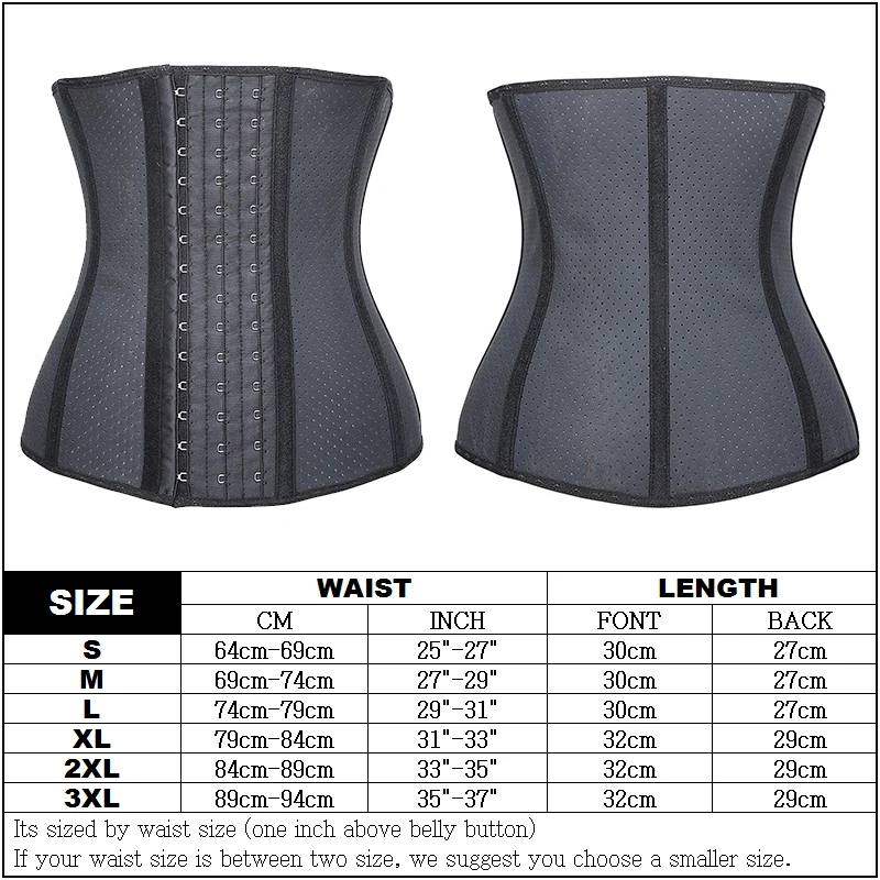 Утягивающий корсет для талии и живота моделирующий пояс со стальными косточками