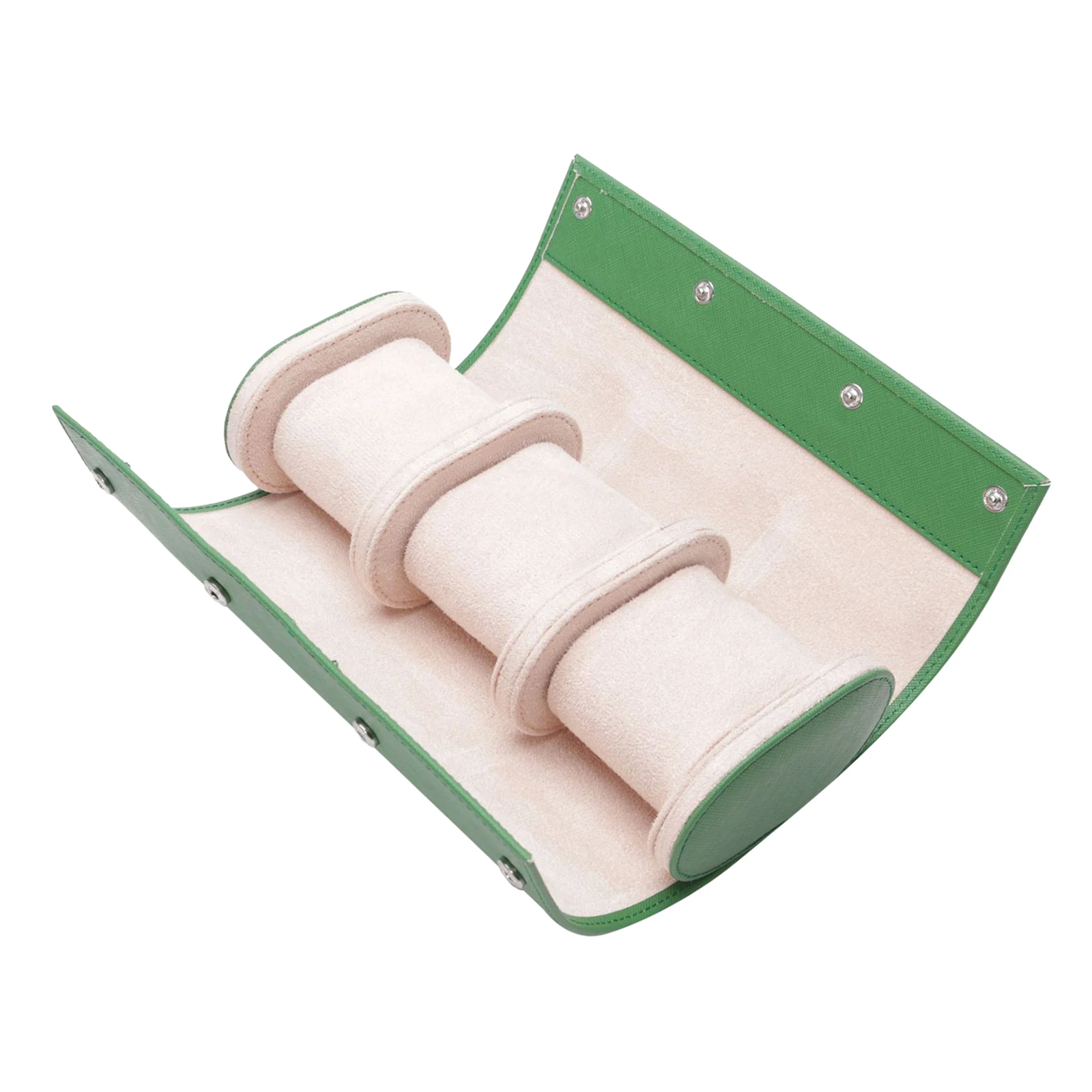 3 слота Портативный PU кожаная коробка для часов рулон хранения Организатор