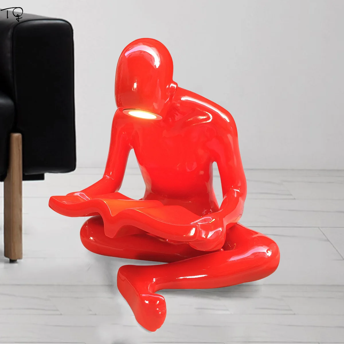 

Novelty Art Simple Man Model Decorative Floor Lamps Resin Light Fixture for Living Room Dining Study Hotel Club KTV Festival Bar