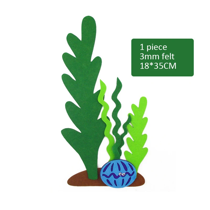 Нетканый Океанский напольный набор Войлок Seagrass/рыба/дельфины для детского сада