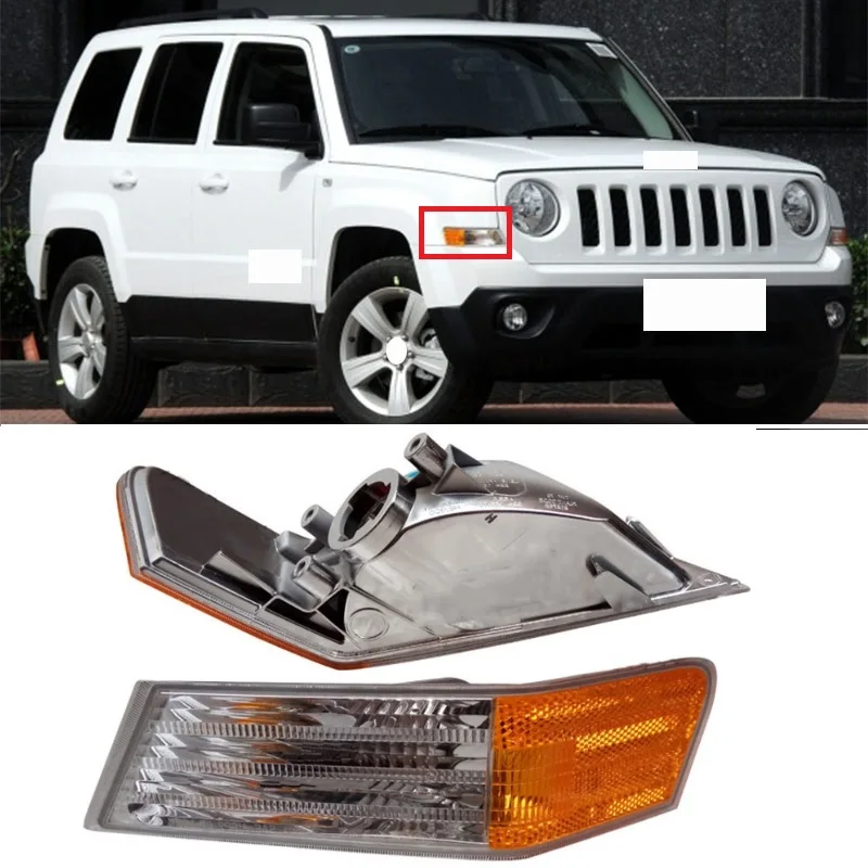 

Lofty Richy Corner Light For Jeep Patriot 2007-2016 Corner Lights headlight headlights turn signal lamp 68004181AC 68004180AC