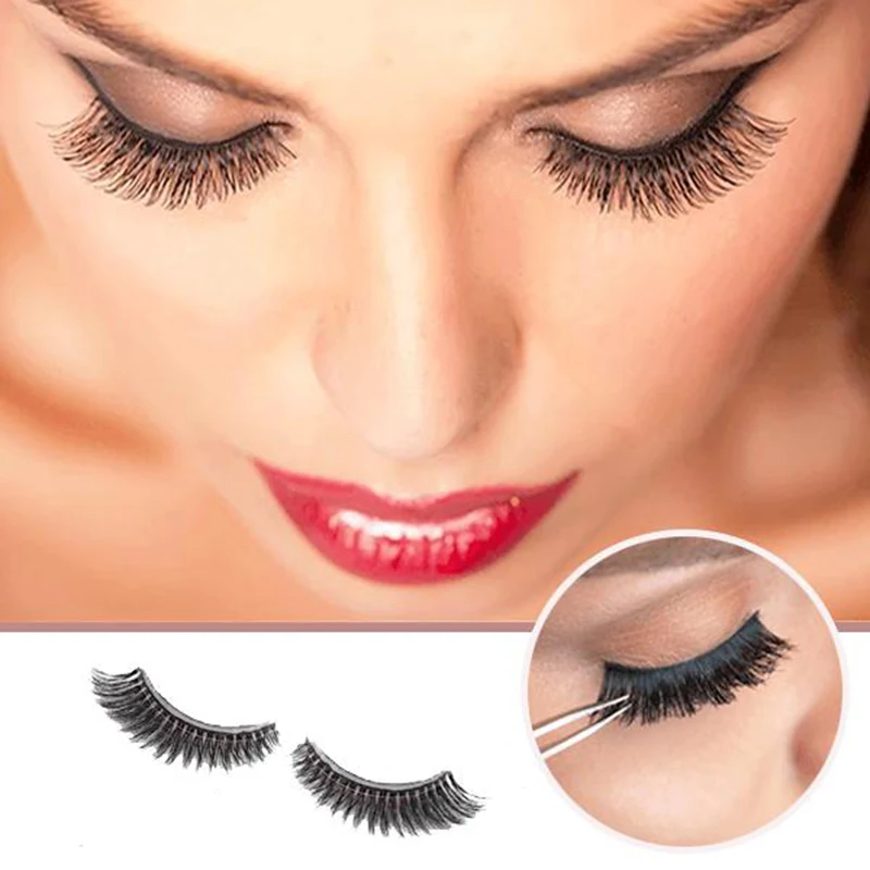 Hot sale Glue-free Self-adhesive 3D False Eyelashes Reusable Natural Long No Residue On The Skin Create Charming Look | Красота и